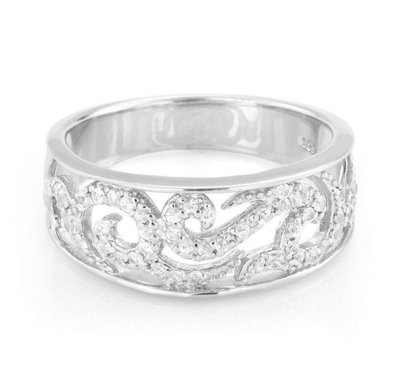 Cavill Silberring Cavill Silberring 925 Sterlingsilber mit 0,35 ct weißen Saphiren (1-tlg) von Cavill