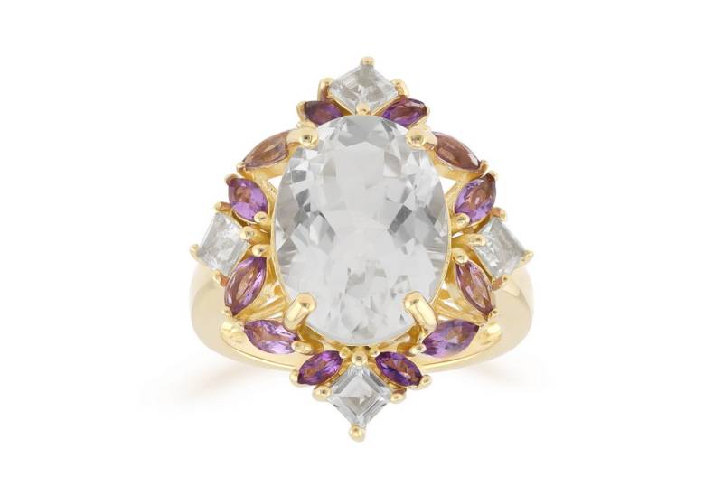 Cavill Silberring Cavill Ring Sterlingsilber 8,13 ct Weißer Topas & Amethyst (1-tlg) von Cavill