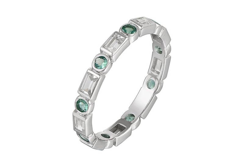 Cavill Silberring Cavill Silberring Damen mit 1,08 ct Smaragden & Zirkon Baguette (1-tlg) von Cavill