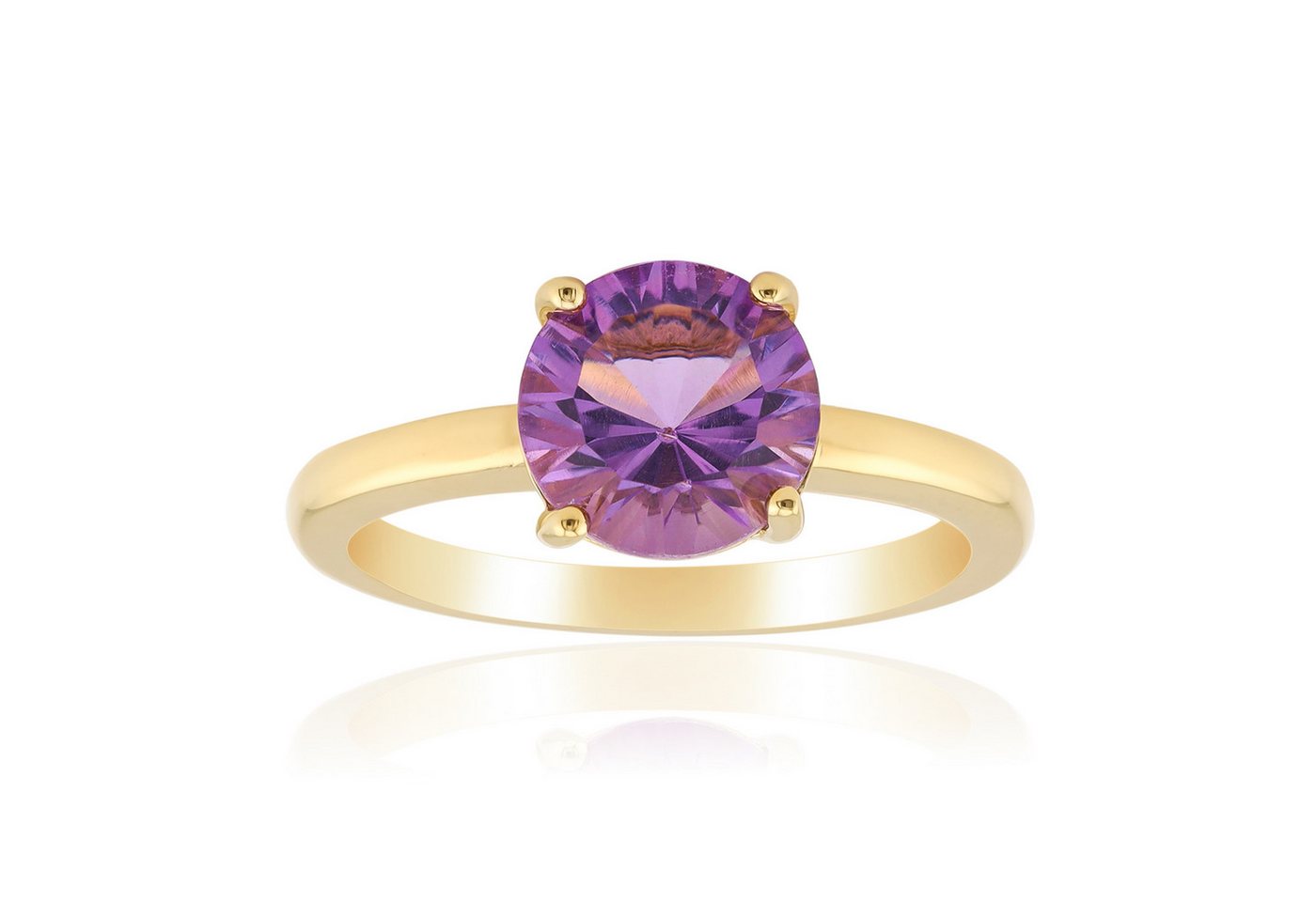 Cavill Solitärring Cavill Ring Amethyst 1,65 ct Sterlingsilber 925 vergoldet Damen (1-tlg) von Cavill