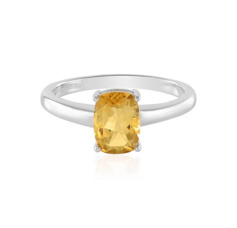 Cavill Solitärring Cavill Citrin 1,08 ct Silberring 925 Sterling Damen warmgold modern (1-tlg) von Cavill