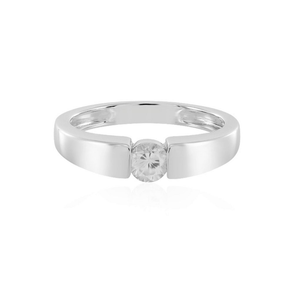 Cavill Solitärring Cavill Damenring 925 Sterlingsilber mit 0,34 ct rundem Zirkon (1-tlg) von Cavill