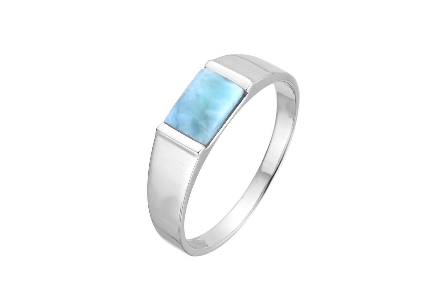 Cavill Solitärring Cavill Larimar Ring 0,89 ct, 925 Silber, blauer Edelstein, Damen (1-tlg) von Cavill