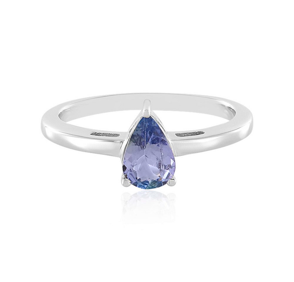 Cavill Solitärring Cavill Ring 0,63 ct Tansanit, platinisiertes Sterlingsilber, Tropfen (1-tlg) von Cavill