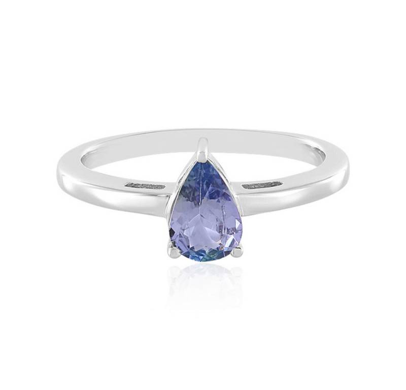 Cavill Solitärring Cavill Ring 0,63 ct Tansanit, platinisiertes Sterlingsilber, Tropfen (1-tlg) von Cavill