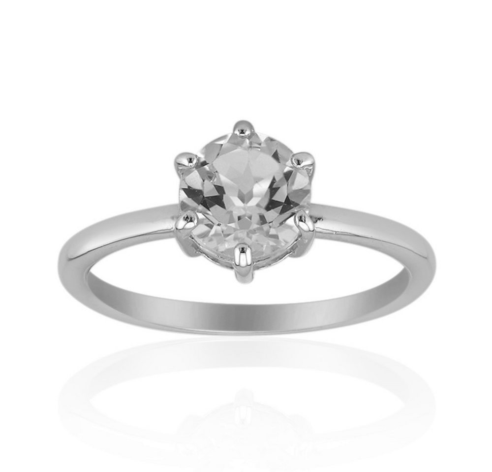Cavill Solitärring Cavill Ring 1,16 ct weißer Topas, 925 Sterling Silber, edel (1-tlg) von Cavill