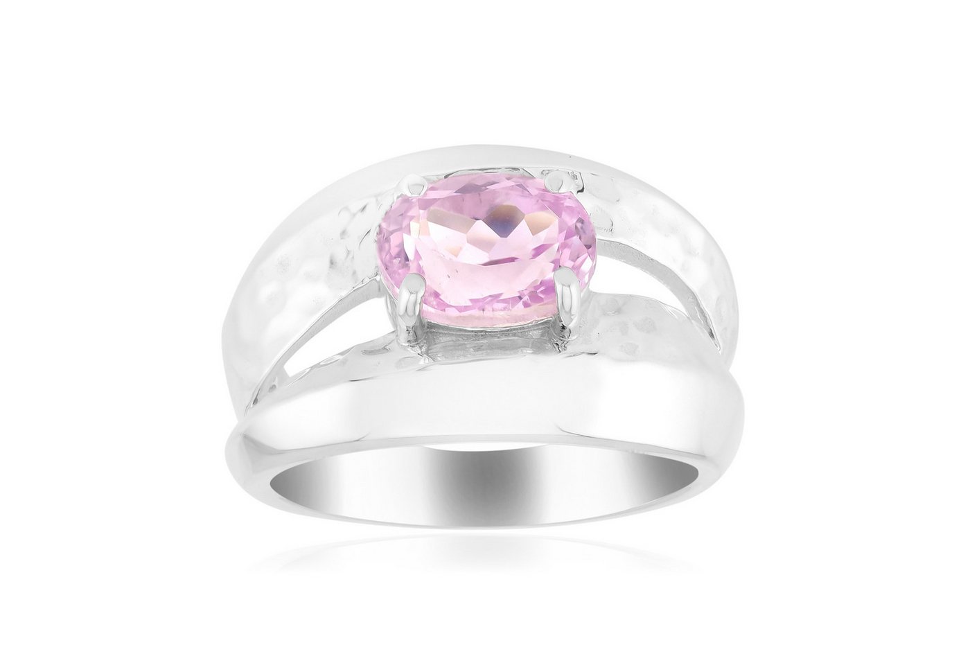 Cavill Solitärring Cavill Ring 1,445 ct Kunzit Oval, 925 Sterling Silber, Damen (1-tlg) von Cavill