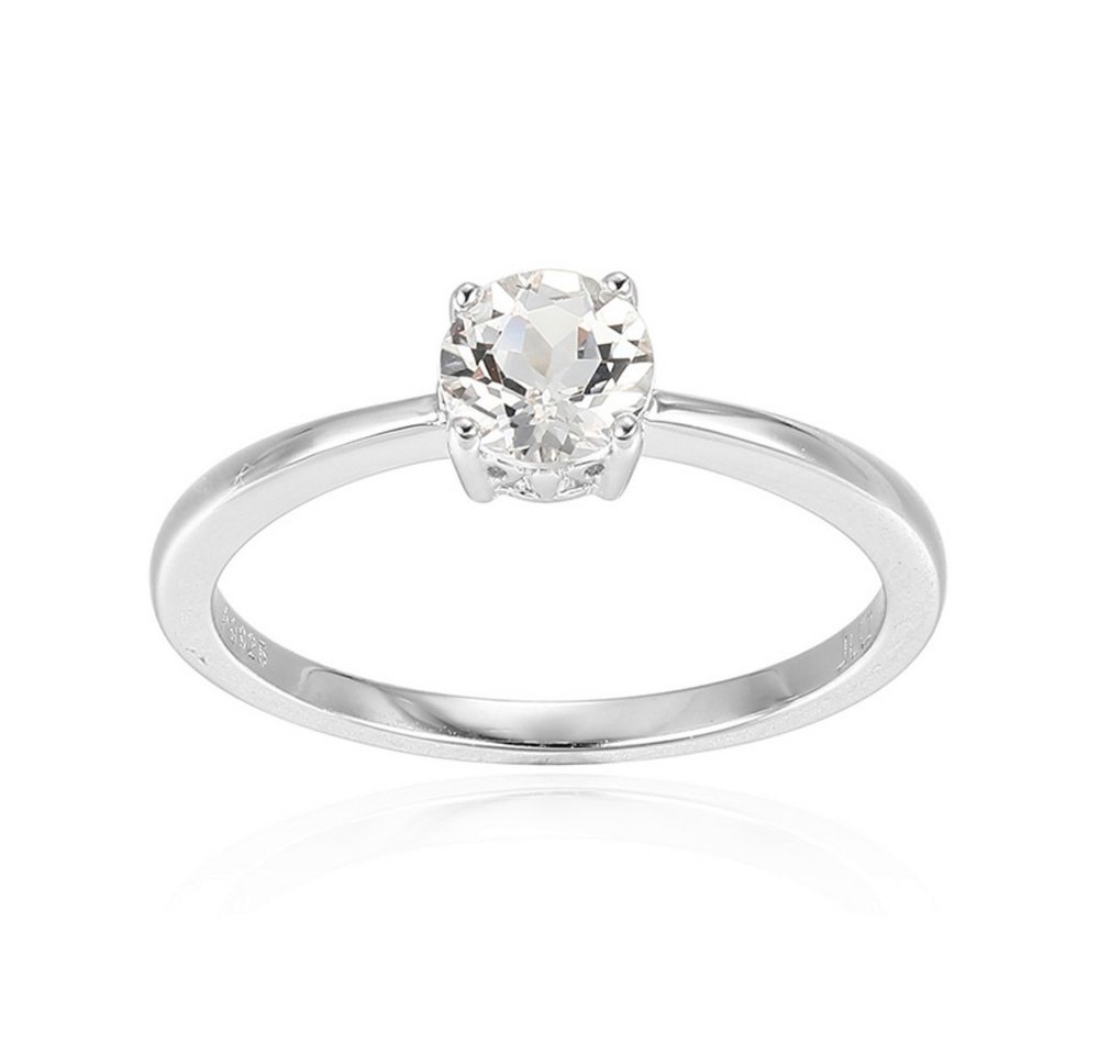 Cavill Solitärring Cavill Ring Weißer Topas 0,43 ct Sterlingsilber Rundschliff elegant (1-tlg) von Cavill
