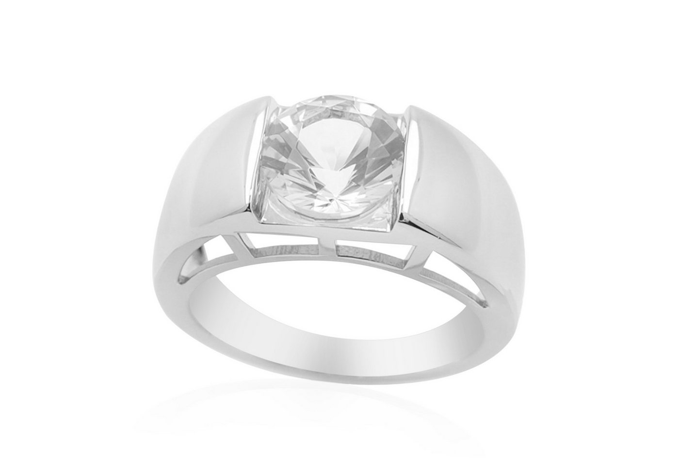 Cavill Solitärring Cavill Silberring 925 Sterling, 1,665 ct Rund, Brillantschliff Damen (1-tlg) von Cavill