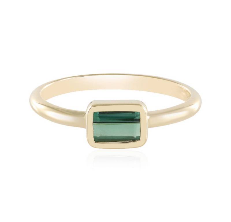 Cavill Solitärring Cavill moderner Ring 0,53 ct grüner Turmalin 375er Gold Damen (1-tlg) von Cavill