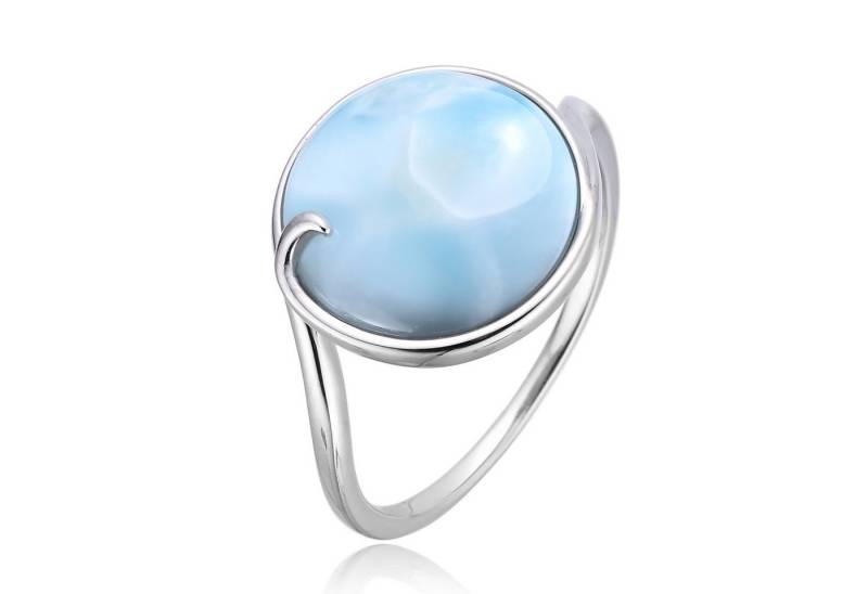 Cavill Solitärring Cavill Ring Damen 925 Sterlingsilber, 5,26 ct Larimar pastellblau (1-tlg) von Cavill