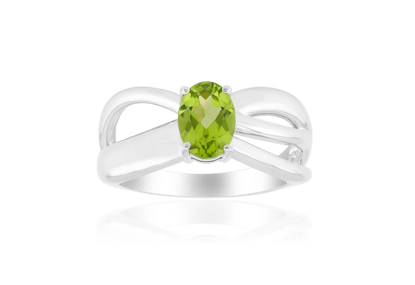 Cavill Solitärring Cavill Ring 0,72 ct Jilin-Peridot, 925 Sterling Silber, grün Damen (1-tlg) von Cavill