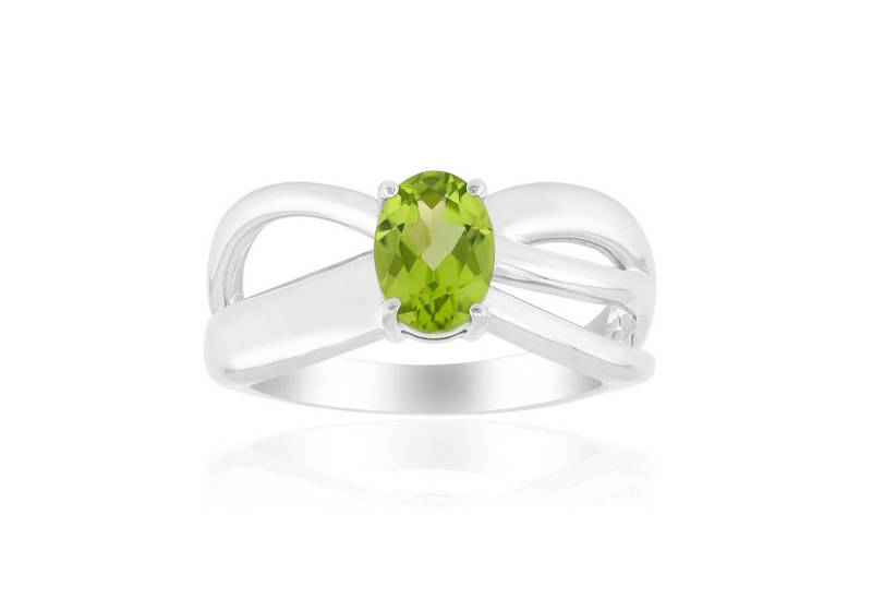 Cavill Solitärring Cavill Ring 0,72 ct Jilin-Peridot, 925 Sterling Silber, grün Damen (1-tlg) von Cavill