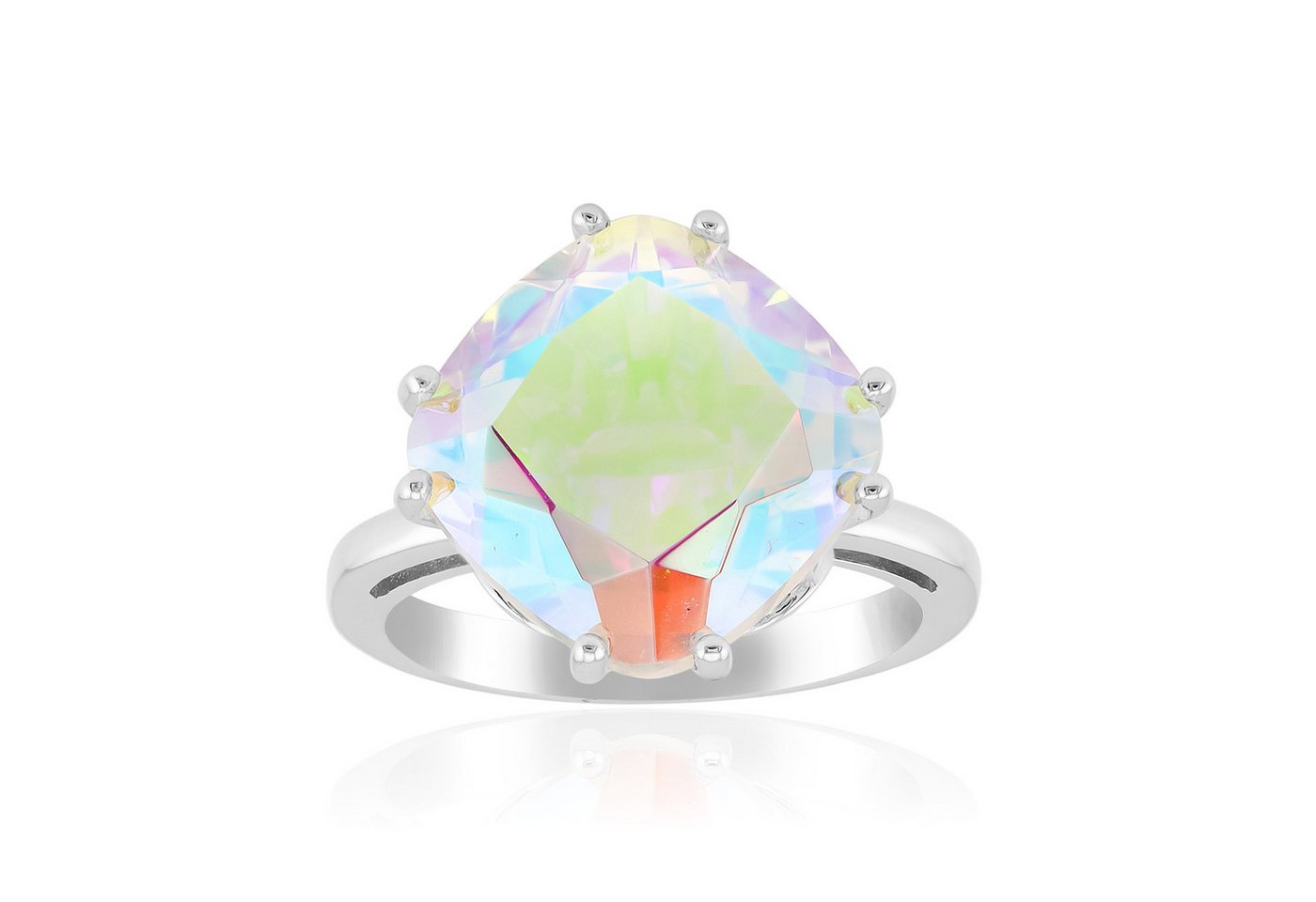 Cavill Solitärring Cavill Mondlicht-Quarz 6,23 ct Silberring 925 Sterling Damen Schmuck (1-tlg) von Cavill