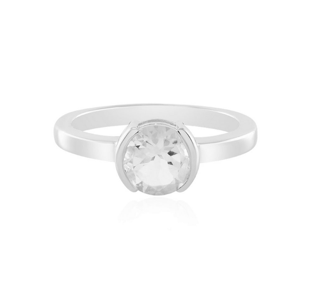 Cavill Solitärring Petalit-Ring 0,91 ct Rundschliff, Silber 925, Damenring elegant (1-tlg) von Cavill