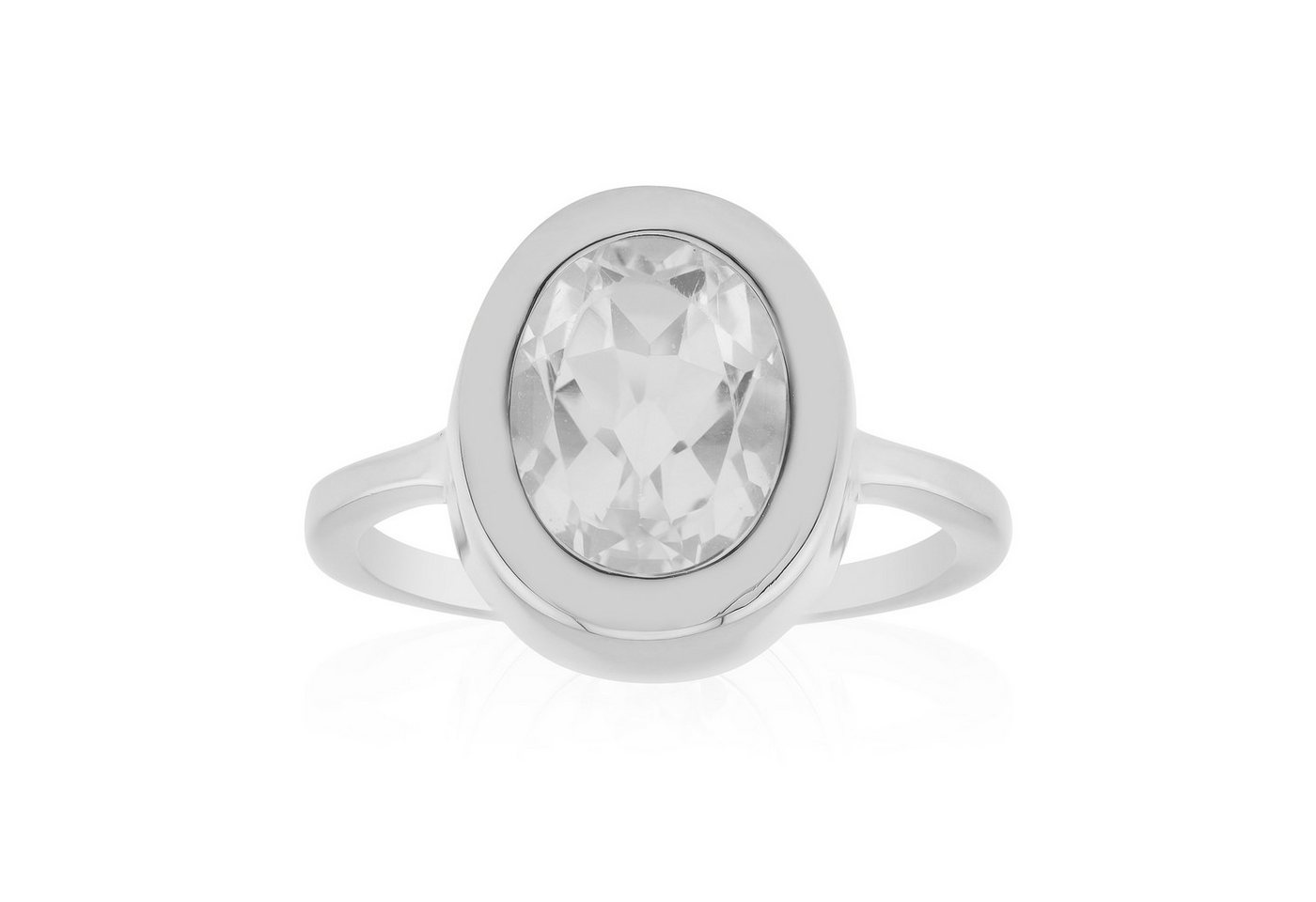 Cavill Solitärring Cavill Ring 2,77 ct Weißer Topas Ovalschliff 925 Silber Modern (1-tlg) von Cavill