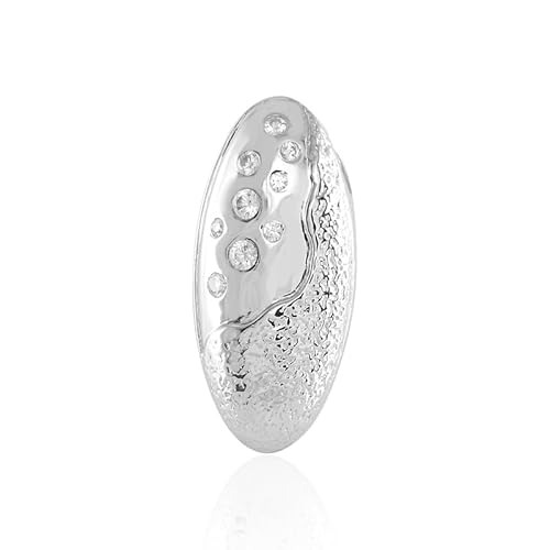 Cavill Zirkonanhänger Silber 925 Sterling Silber Anhänger Damen mit 0,204 ct Kambodscha Zirkonen, Ovaler Modern Eleganter Zirkon Schmuck, Glänzend & Strukturiert, 23x11 mm Cavill Zirkonanhänger Silber 925 Sterling Silber Anhänger Damen mit 0,204 ct Kambodscha Zirkonen, Ovaler Modern Eleganter Zirkon Schmuck, Glänzend & Strukturiert, 23x11 mm von Cavill