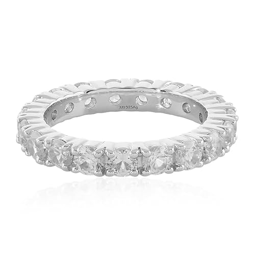 Cavill Zirkonring Silber mit 19 Zirkonia in Rundschliff 3,04 ct Sterling Silber 925 Damenring eleganter Silberring mit funkelnden kambodschanischen Zirkonen von Cavill