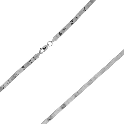Cavill elegante Silberhalskette 925 Sterling Silber 40 cm Länge 3 g Gewicht flache moderne Damen Kette mit sicherem Karabinerverschluss filigran schlichtes zeitloses Design von Cavill