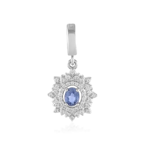 Strahlend Blauer Ceylon Saphir Anhänger aus 925er Sterling Silber - Eleganter Unbehandelter Saphir Schmuck für Damen - Varioclip Design für Vielseitigkeit - Luxuriöser Edelstein aus Sri Lanka Strahlend Blauer Ceylon Saphir Anhänger aus 925er Sterling Silber - Eleganter Unbehandelter Saphir Schmuck für Damen - Varioclip Design für Vielseitigkeit - Luxuriöser Edelstein aus Sri Lanka von Cavill