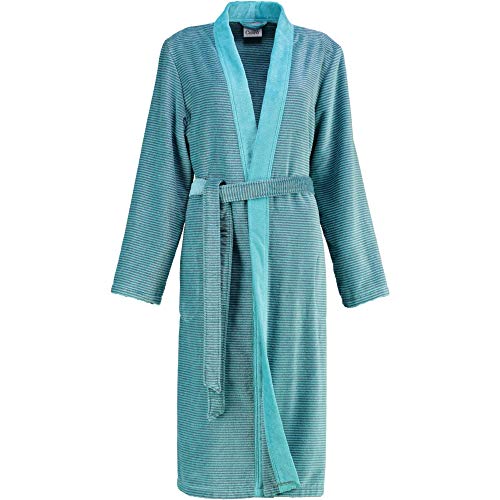 Cawö Damen Bademantel Saunamantel Kimono Form türkis Gr. 44 von Cawö