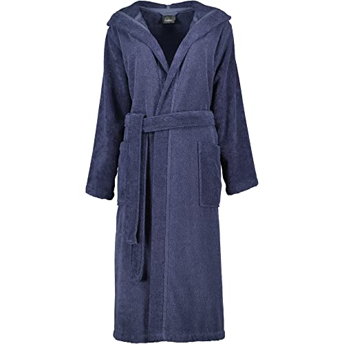 Cawö Home Bademäntel Damen Kapuze Uni 827 blau - 17 L von Cawö