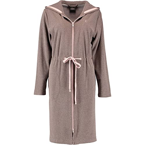 Cawö Home Bademäntel Damen Kurzmantel mit Kapuze Active 821 mocca-rosé - 32 XL von Cawö