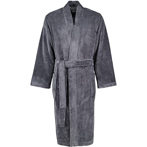 Cawö Home Bademäntel Herren Kimono 800 anthrazit - 71 S von Cawö Home