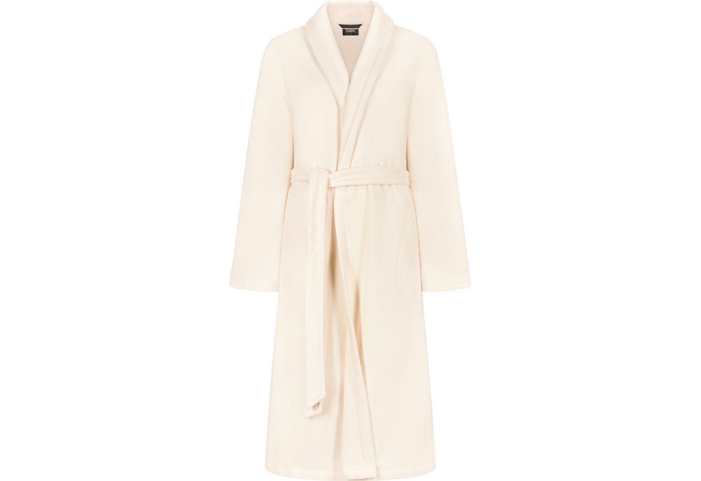 Cawö Home Damenbademantel 836 Schalkragen Velours, Schalkragen, 80% Baumwolle, 20% Polyester von Cawö Home