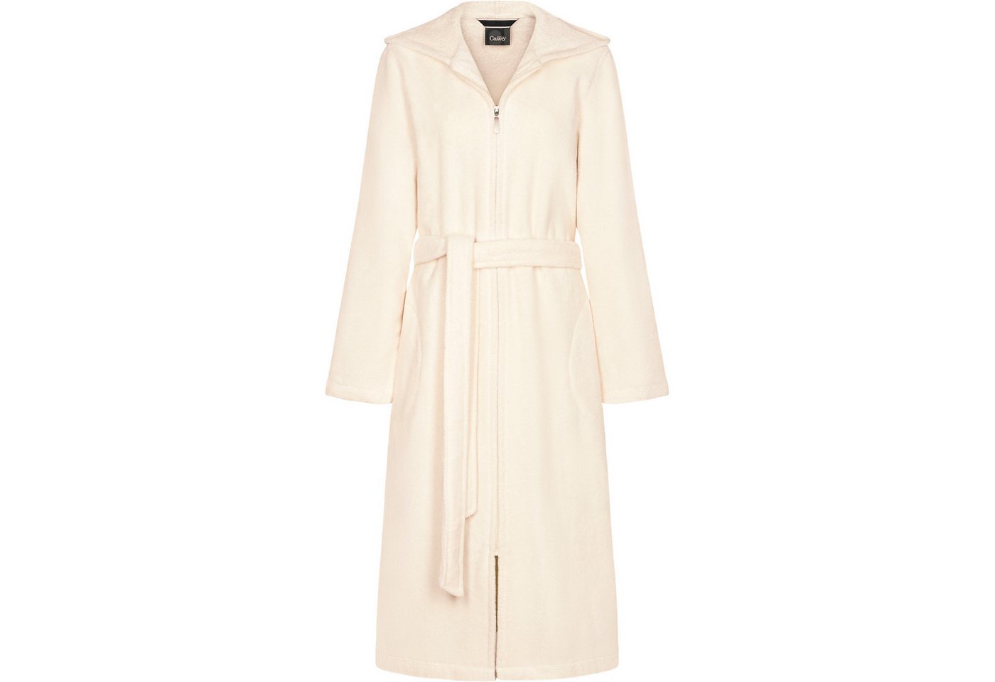 Cawö Home Damenbademantel 837 Kapuze Velours, Kapuze, 80% Baumwolle, 20% Polyester von Cawö Home
