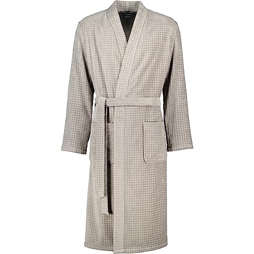 Cawö Home Bademäntel Herren Kimono Waffelpique 5508 graphit - 779 M von Cawö