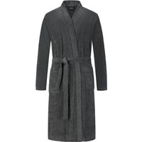 Cawö Bademantel aus Baumwolle mit Rippstruktur von Cawö