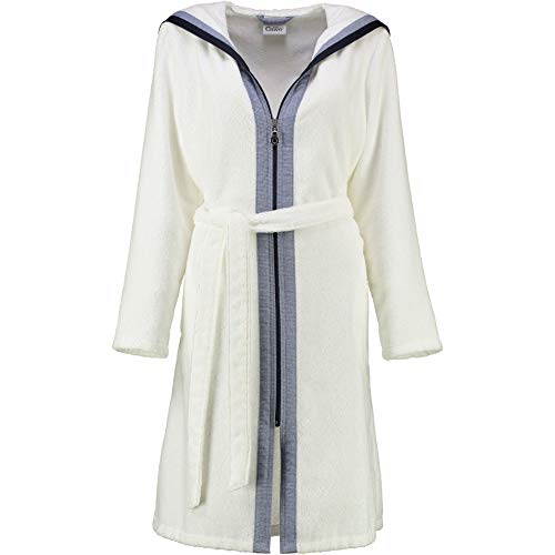 Cawö Damen Kapuzen-Bademantel 6598 | 600 weiss - 42 von Cawö