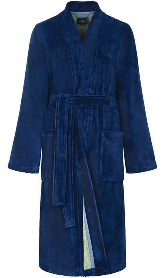 Cawö Damenbademantel Damen Bademantel, Polyestermischung, Gürtel, Modisches Design von Cawö