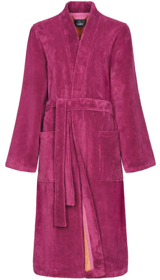 Cawö Damenbademantel Damen Bademantel, Polyestermischung, Gürtel, Modisches Design von Cawö