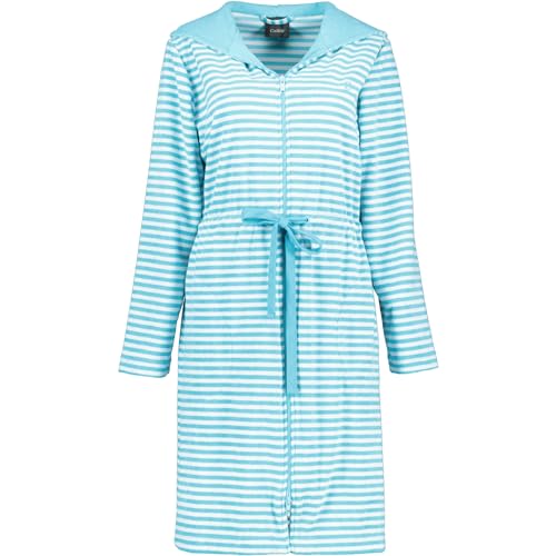 Cawö Home Bademäntel Damen Kurzmantel mit Kapuze Campus 834 türkis - 47 XS von Cawö