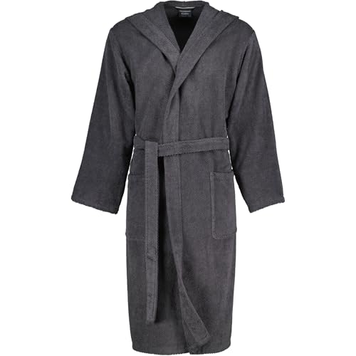 Cawö Home Bademäntel Herren Kapuze Pure 5623 basalt - 740 M von Cawö