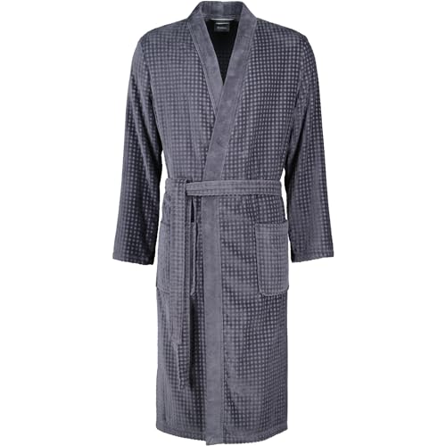 Cawö Home Bademäntel Herren Kimono 3714 anthrazit - 774 M von Cawö