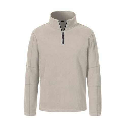 Caxndycing Herren Fleece Pullover Herbst Winter Microfleece Sweatshirt Warmes Half Zip Winterpullover Fleecepullover Männer 1/4 Zip Rollkragenpullover Stretch Fleecepullover Caxndycing Herren Fleece Pullover Herbst Winter Microfleece Sweatshirt Warmes Half Zip Winterpullover Fleecepullover Männer 1/4 Zip Rollkragenpullover Stretch Fleecepullover von Caxndycing