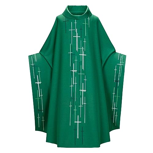 Caxndycing Herren Klerus Priester Römische Celebrant Taufen Kostüm Vestment Messgewand Erwachsenen Kirche Katholisch Vater Masse Gewänder Robe Messgewand Katholische Kirche Vater Priester Kasel Robe Caxndycing Herren Klerus Priester Römische Celebrant Taufen Kostüm Vestment Messgewand Erwachsenen Kirche Katholisch Vater Masse Gewänder Robe Messgewand Katholische Kirche Vater Priester Kasel Robe von Caxndycing