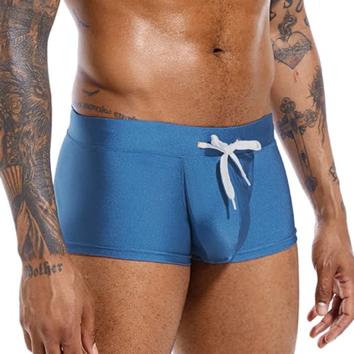 Caxndycing Herren Shorts Schnell Trocknend Baden Shorts Boxer Unterhose Badehose Sport Schwimmhose Badeshorts Beachshorts Mit Tunnelzug von Caxndycing