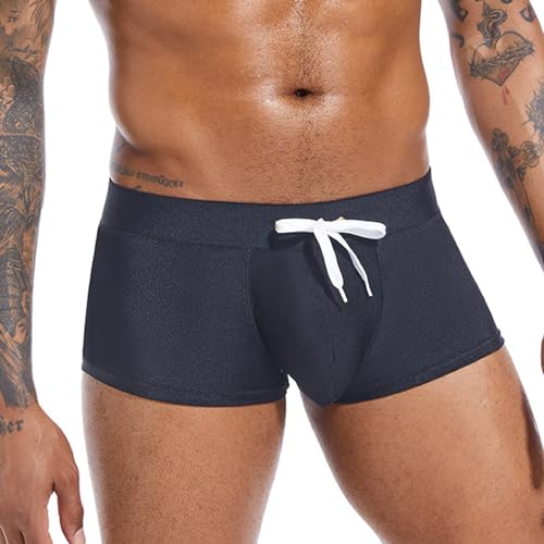 Caxndycing Herren Shorts Schnell Trocknend Baden Shorts Boxer Unterhose Badehose Sport Schwimmhose Badeshorts Beachshorts Mit Tunnelzug von Caxndycing