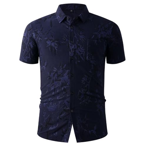 Caxndycing Kurzarmhemd Herren Satin Jacquard Hemd Kurzarm Seide Freizeithemden Luxuriöses Elegant Businesshemd Button Down Sommerhemd Lässig Stehkragenhemd Trachtenhemd Caxndycing Kurzarmhemd Herren Satin Jacquard Hemd Kurzarm Seide Freizeithemden Luxuriöses Elegant Businesshemd Button Down Sommerhemd Lässig Stehkragenhemd Trachtenhemd von Caxndycing