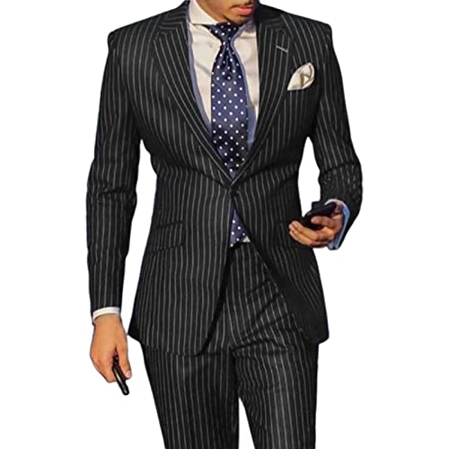 Caxndycing Sakko Herren Streifen Designer Business Sakko Anzug-Jackett Regular Fit Anzugmantel Modern Sportlich Sakko Freizeit Blazer Business Sakko Anzugjacke Langarm Sakko für Hochzeit Business Caxndycing Sakko Herren Streifen Designer Business Sakko Anzug-Jackett Regular Fit Anzugmantel Modern Sportlich Sakko Freizeit Blazer Business Sakko Anzugjacke Langarm Sakko für Hochzeit Business von Caxndycing
