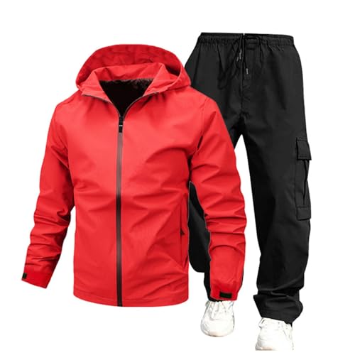 Caxndycing Skianzug Herren Ski Jacke und Hosen Set Schneeanzug Winter Winter Warme Schnee Skifahren Sätze Wasserdicht Winddicht Snowboard Anzug Atmungsaktiv Softshelljacke Schneehose von Caxndycing