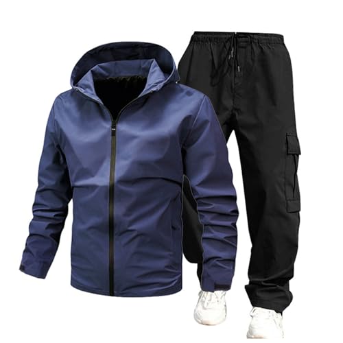 Caxndycing Skianzug Herren Ski Jacke und Hosen Set Schneeanzug Winter Winter Warme Schnee Skifahren Sätze Wasserdicht Winddicht Snowboard Anzug Atmungsaktiv Softshelljacke Schneehose von Caxndycing