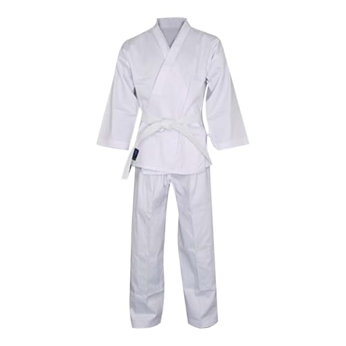 Caxndycing Trainingsanzug Herren Karateanzug Set aus Hose Oberteil und Gürtel für Erwachsene 2 Teilig Karate Gi Anzug Premium-Baumwollmischung Professioneller Judogi für Training und Wettkampf von Caxndycing
