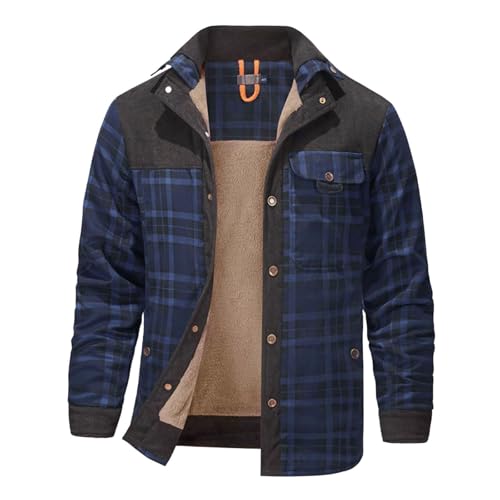 Caxndycing Winterjacke Herren Kariert Hemd Gefüttert Hemdjacke Thermo Karierts Fleecejacke mit Multi Taschen Baumwolle Warme Holzfällerhemd Gefüttert Winterjacke Thermohemd Caxndycing Winterjacke Herren Kariert Hemd Gefüttert Hemdjacke Thermo Karierts Fleecejacke mit Multi Taschen Baumwolle Warme Holzfällerhemd Gefüttert Winterjacke Thermohemd von Caxndycing