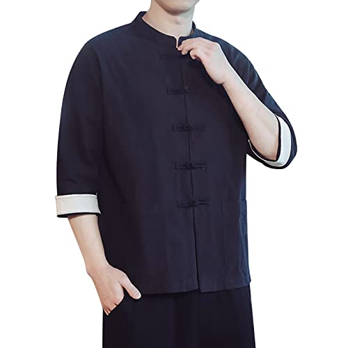 Chinesisches Herren Hemd Shirt Traditionelle Kampfkunst Kung Fu Tai Chi Wushu Klassisch Tangzhuang Stil Langärmelig Jacke Training Uniform Frühling Herbst Freizeit Kleidung von Caxndycing