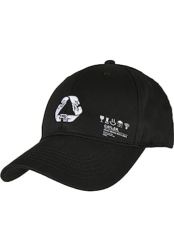 Cayler & Sons Unisex C&s Iconic Peace Curved Cap Baseballkappe, black/white, Einheitsgröße EU von Cayler & Sons